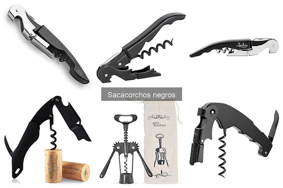 Comparativa: Sacacorchos Negros Manuales vs. Eléctricos