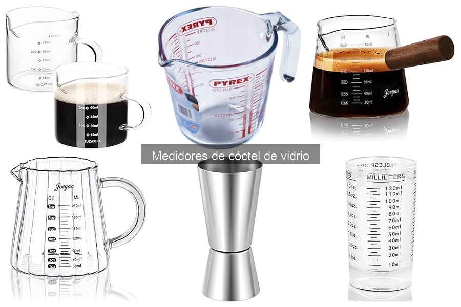 ** Consejos para limpiar medidores de cóctel de vidrio