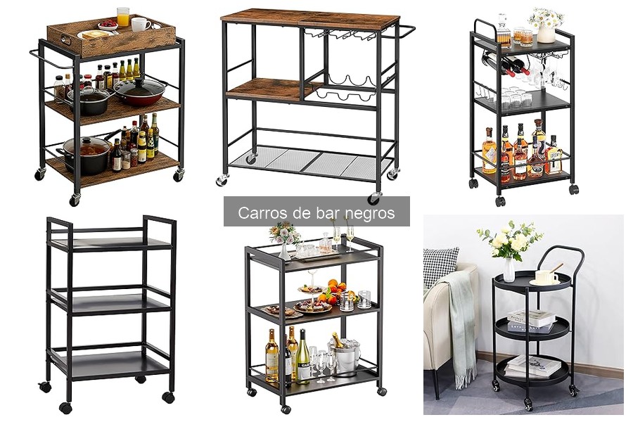 Consejos para usar un carro de bar negro de forma efectiva