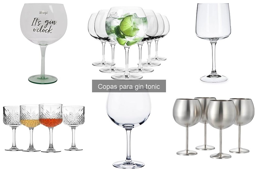 Copas recomendadas por bartenders para disfrutar gin tonic