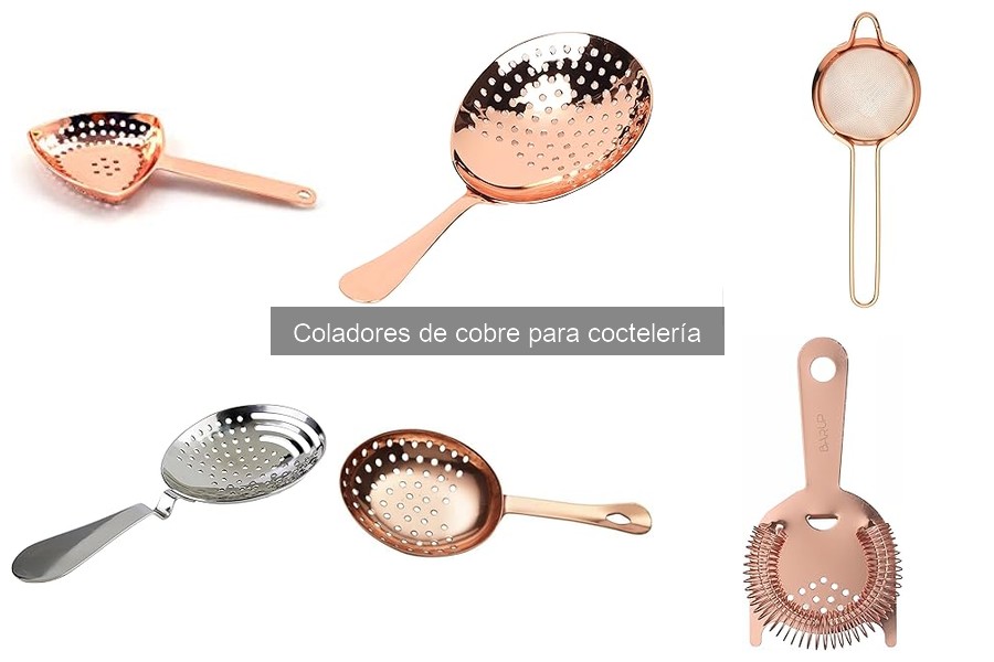 Cuidados y limpieza de coladores de cobre para coctelera