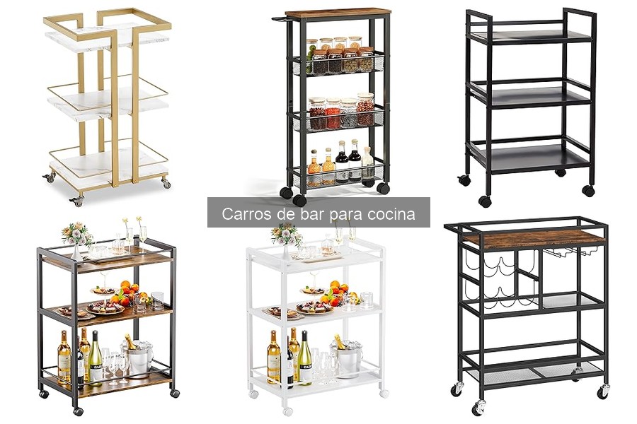 Decoración creativa para carros de bar en casa