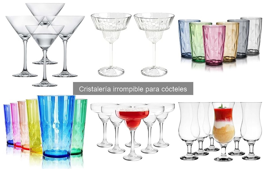 Descubre la cristalería irrompible para cócteles