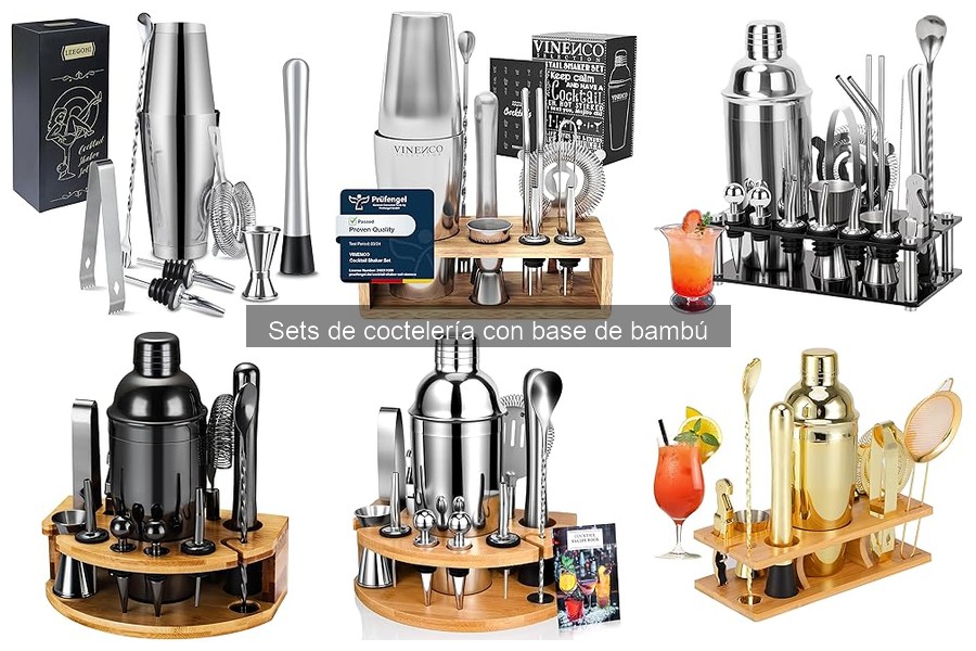 Descubre los Sets de Coctelería con Base de Bambú