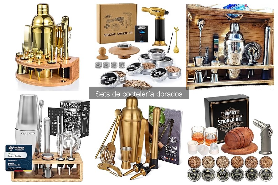 Descubre qué son los sets de coctelería dorados