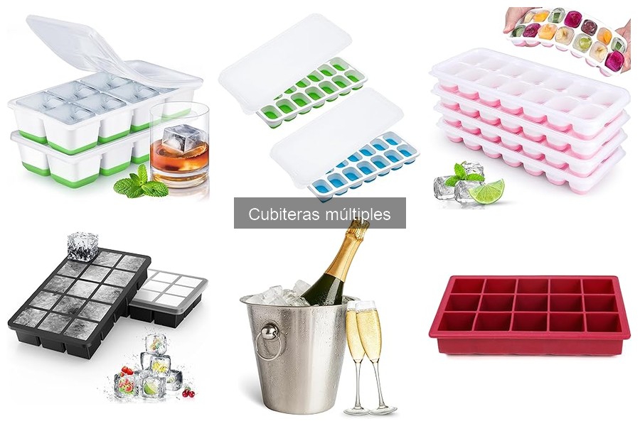 Diferencias entre Cubiteras de Silicona y Múltiples