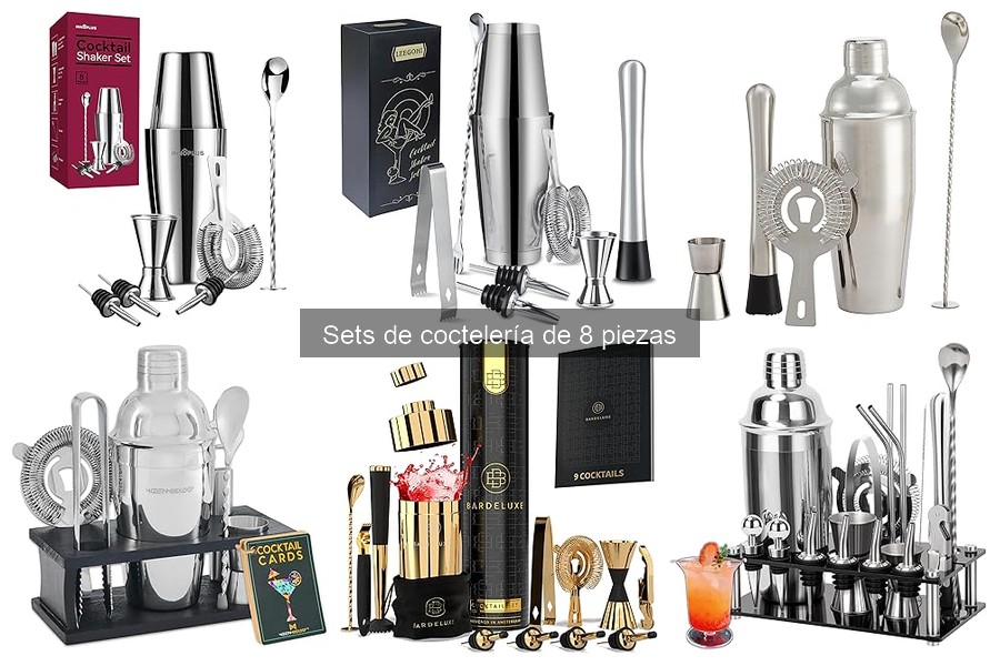 Diferencias entre Sets de Coctelería de 8 y 5 Piezas