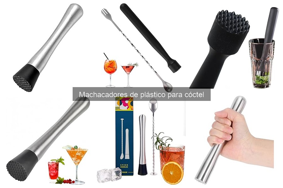 Diseño y ergonomía en machacadores de plástico para cócteles