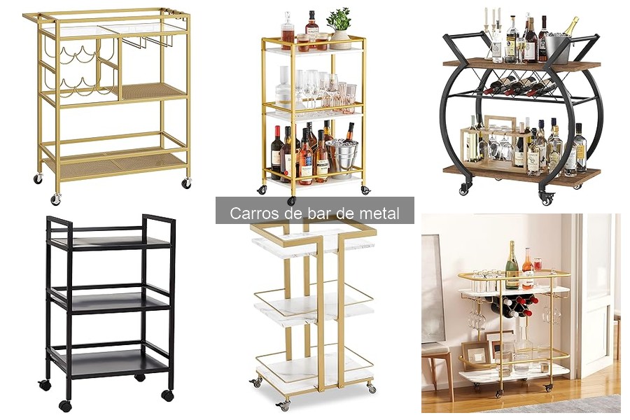 Dónde comprar carros de bar de metal en línea