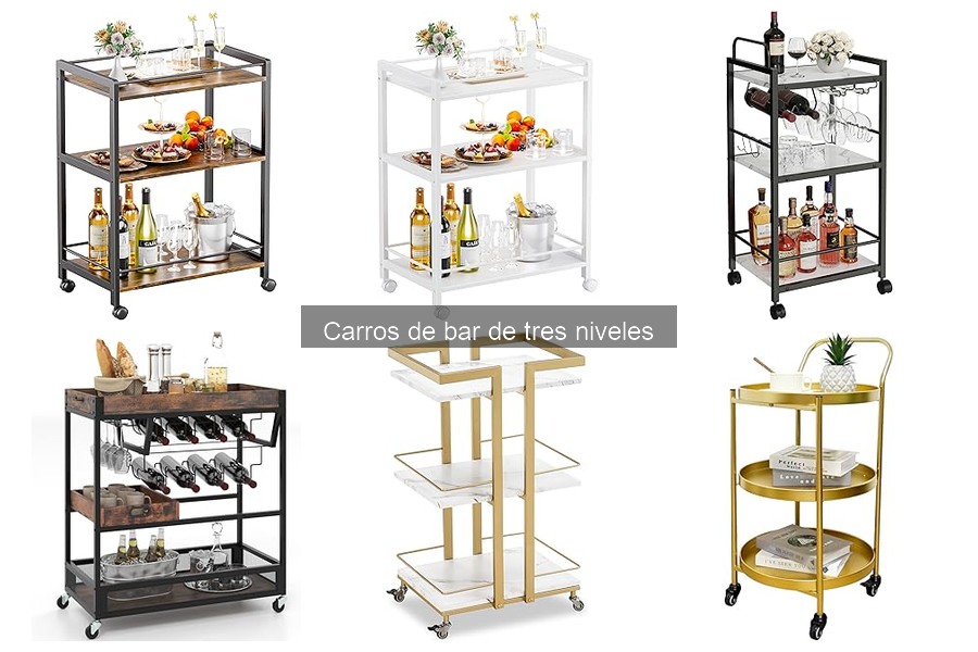 Dónde comprar carros de bar de tres niveles baratos y de calidad