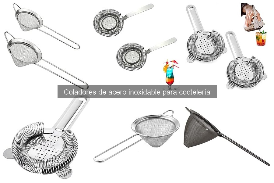 Dónde comprar coladores de acero inoxidable para coctelería