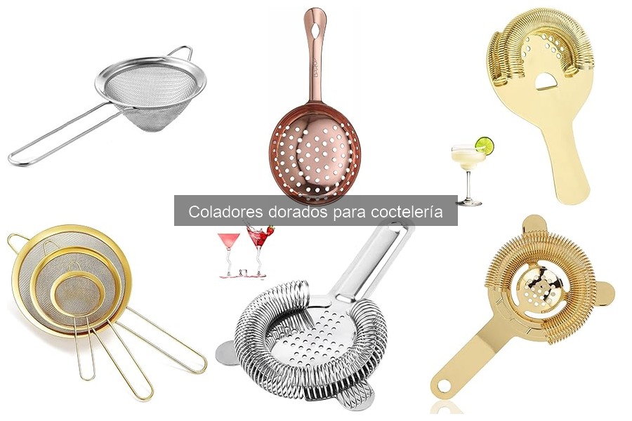 Dónde comprar coladores dorados para coctelería online y en tiendas