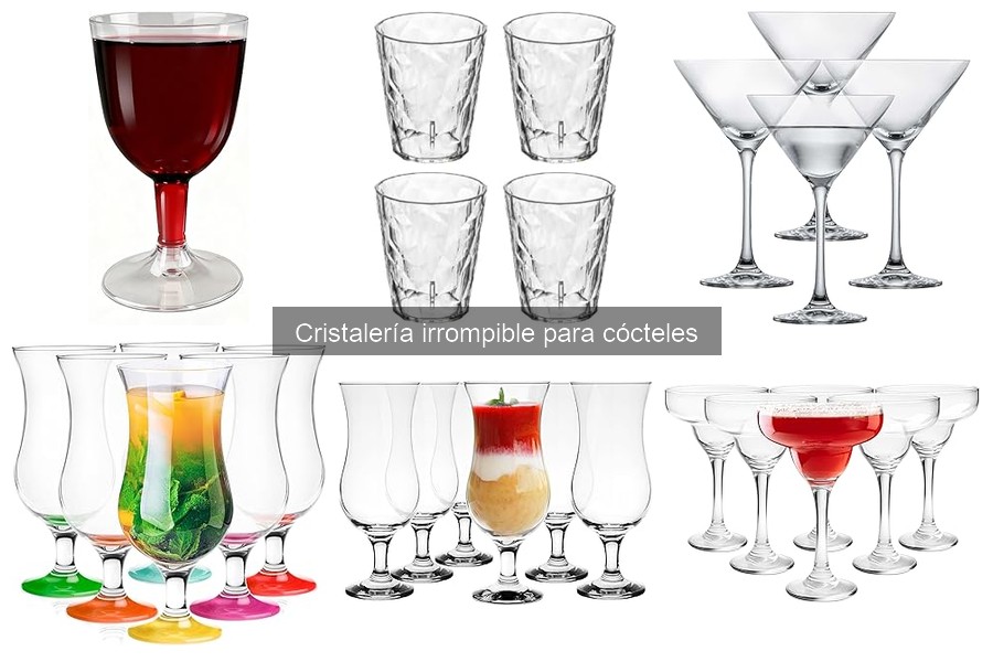 Dónde comprar cristalería irrompible para cócteles