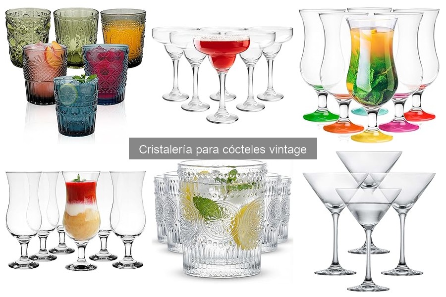 Dónde comprar cristalería vintage para cócteles