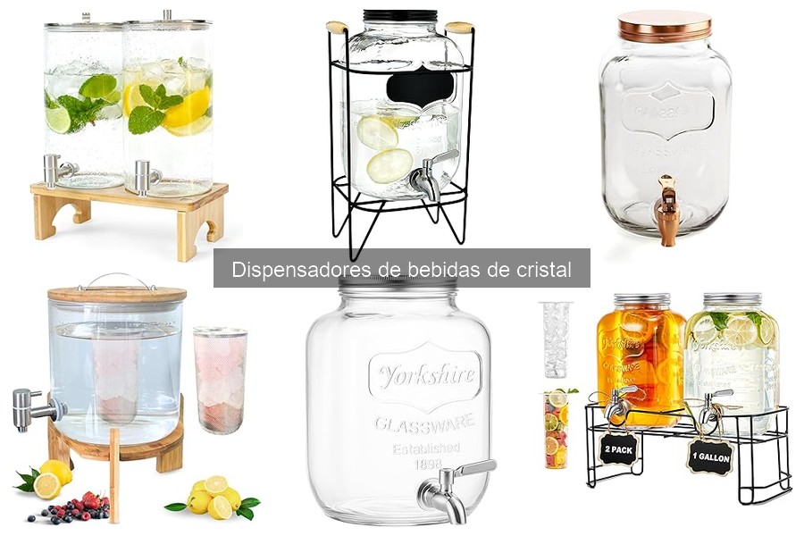 Dónde comprar dispensadores de bebidas de cristal baratos