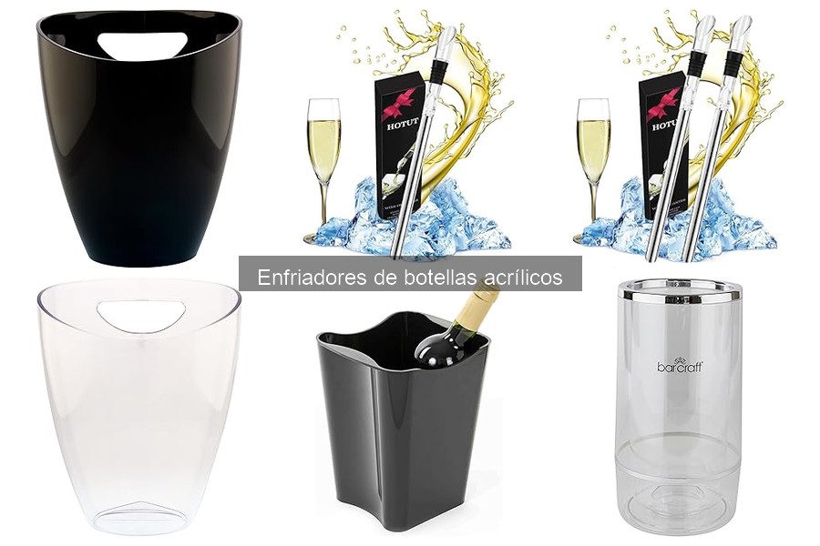 ¿Dónde comprar enfriadores de botellas acrílicos baratos?