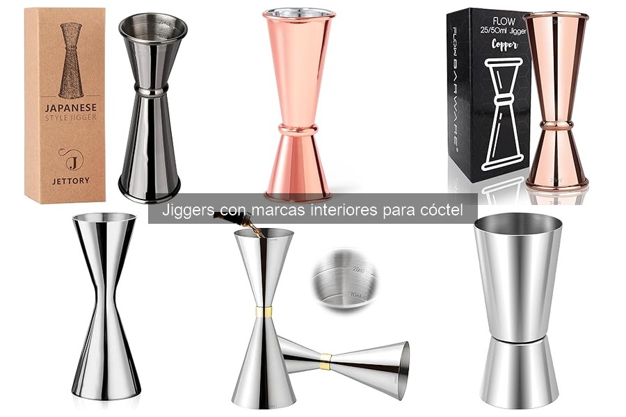 Dónde comprar jiggers con marcas interiores para cócteles