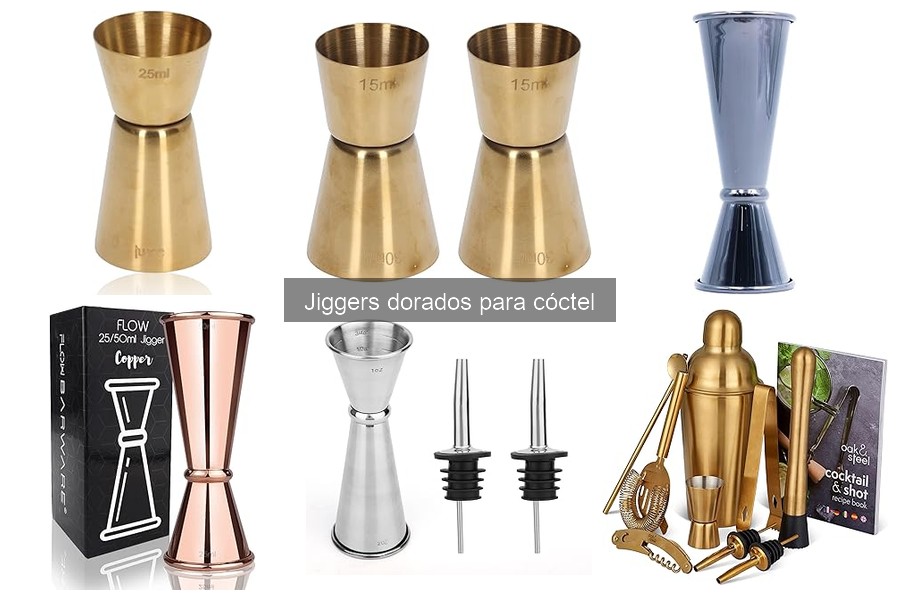 Dónde comprar jiggers dorados para cóctel online