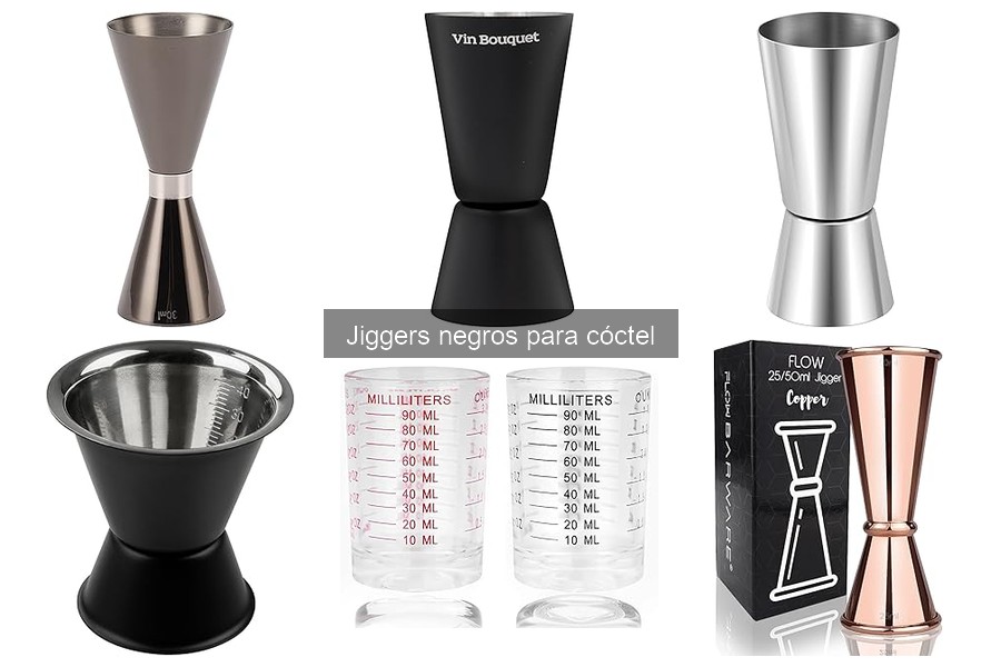 Dónde comprar jiggers negros para cócteles online y tiendas