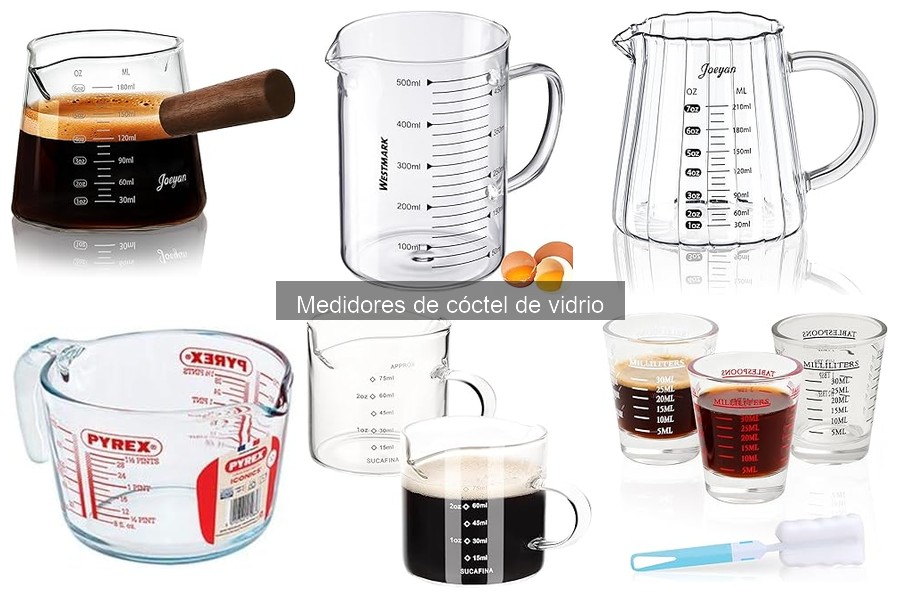 Dónde comprar medidores de cóctel de vidrio: precios y mejores opciones