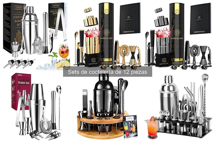 Dónde comprar sets de coctelería de 12 piezas al mejor precio