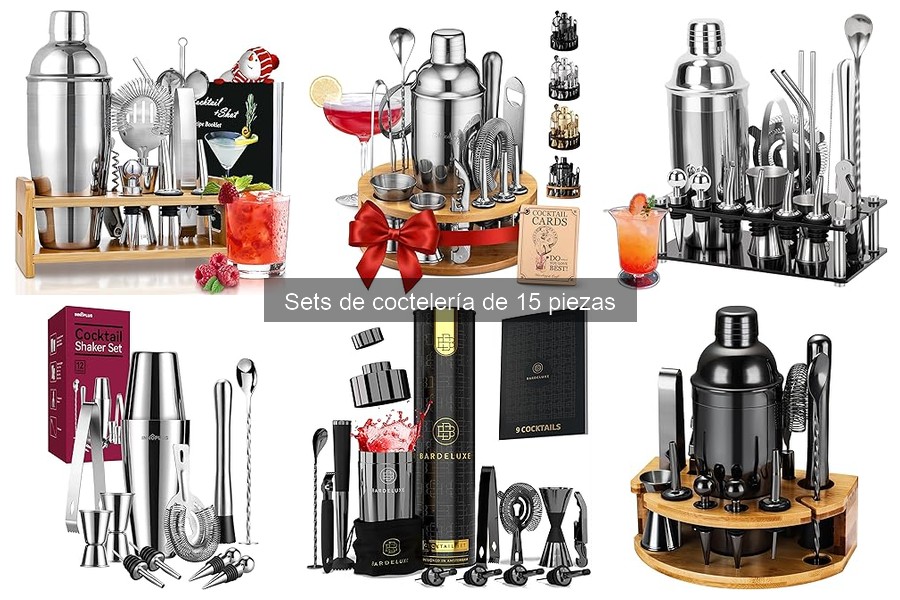 Dónde Comprar un Set de Coctelería de 15 Piezas Baratas