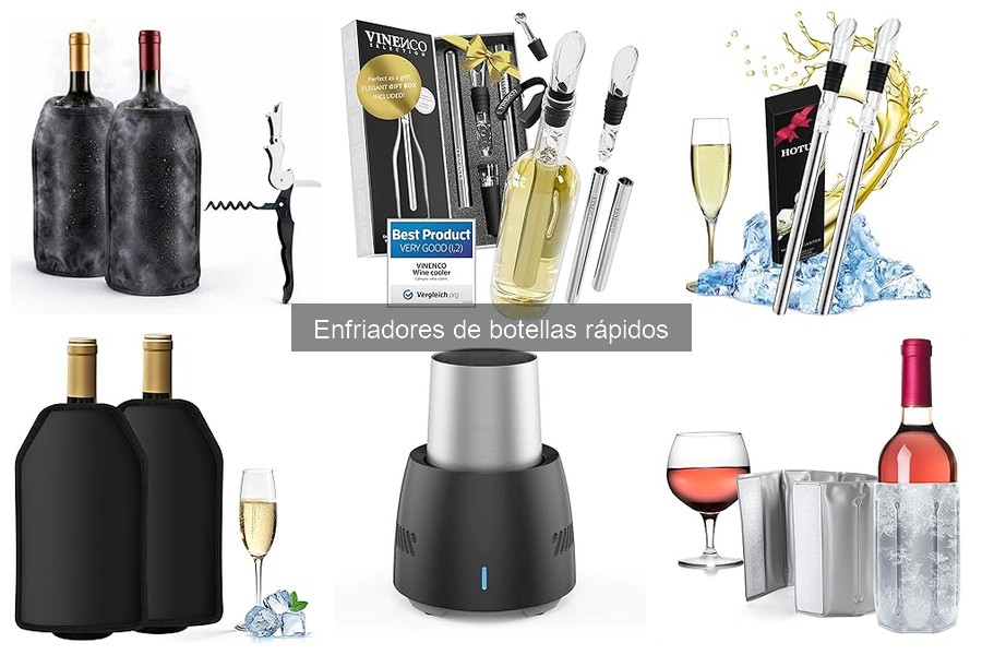 Enfriadores de botellas rápidos: Mejores tiendas y precios