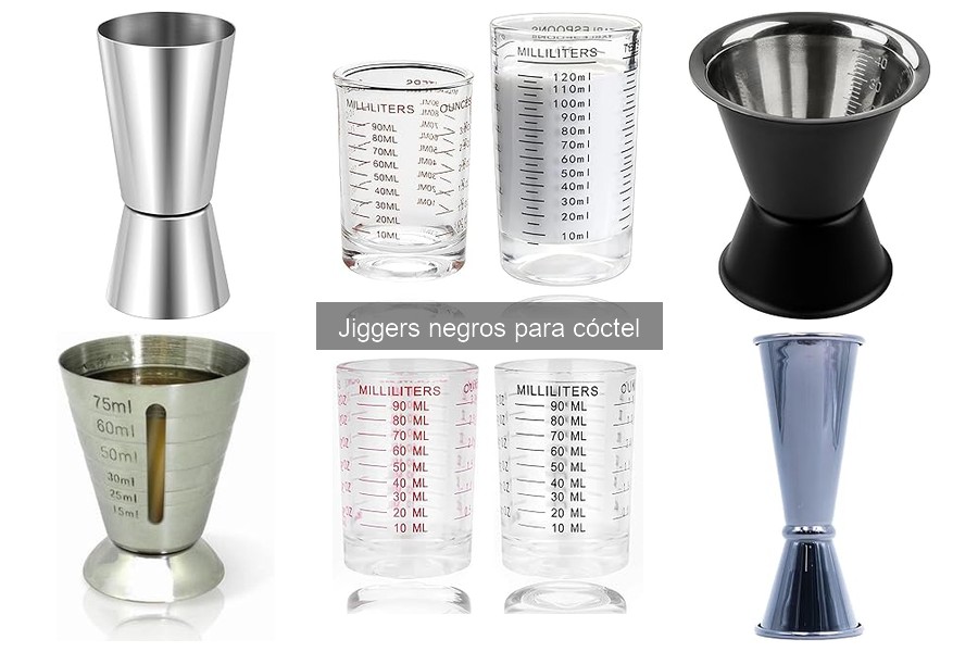 Errores al usar jiggers negros para cócteles y soluciones