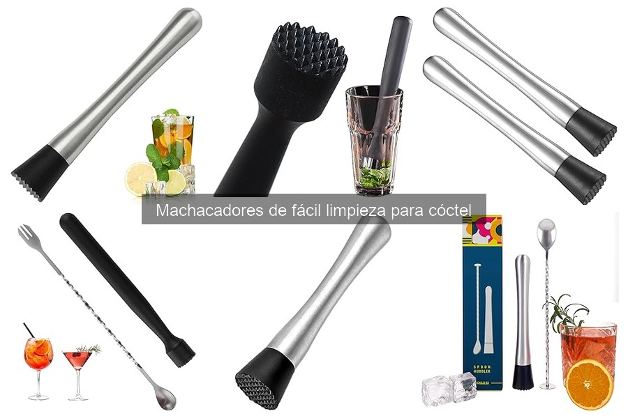 Errores comunes al limpiar machacadores de cócteles