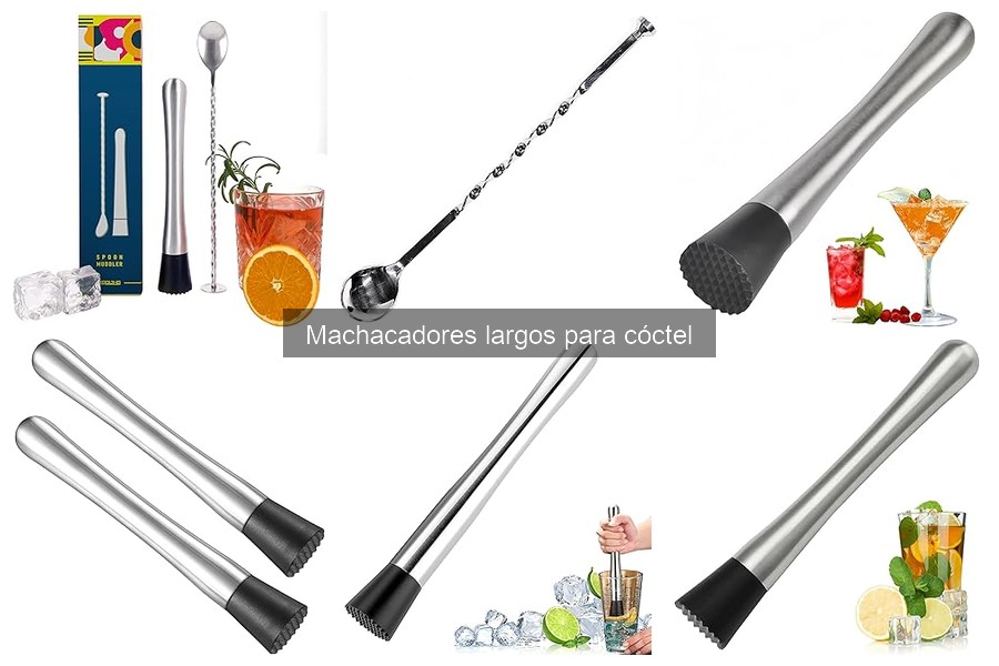 Errores comunes al usar machacadores largos para cócteles