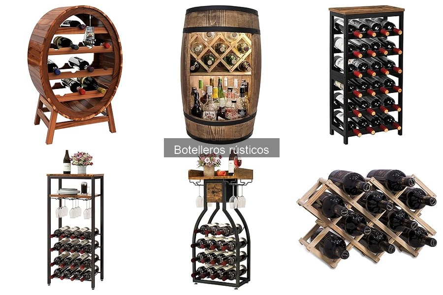 Estilos de decoración que combinan con botelleros rústicos