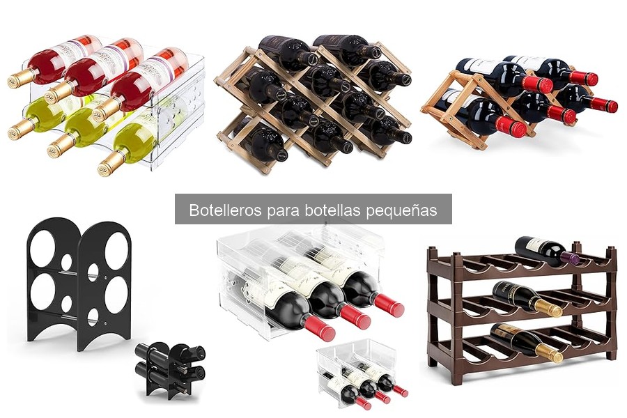 Estilos de diseño en botelleros para botellas pequeñas