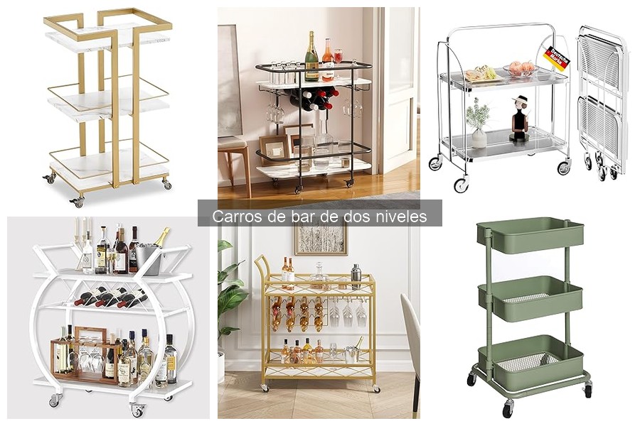 Estilos de diseño para carros de bar de dos niveles
