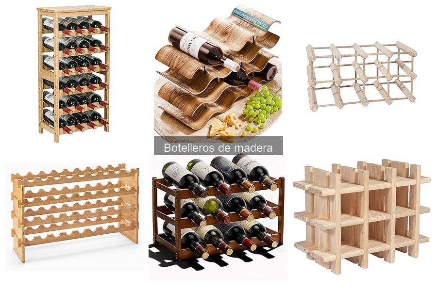 Estilos decorativos ideales para botelleros de madera