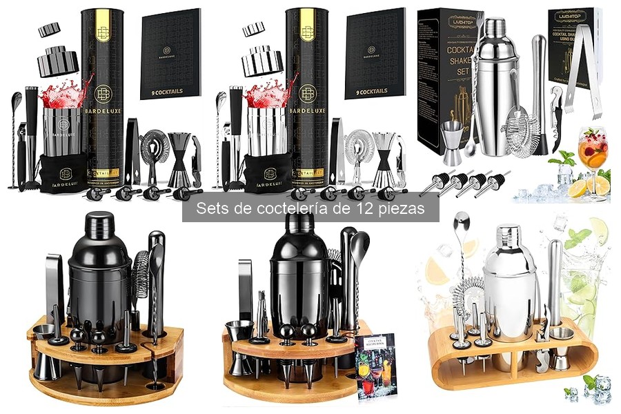 Funcionalidades Adicionales en Sets de Coctelería de 12 Piezas