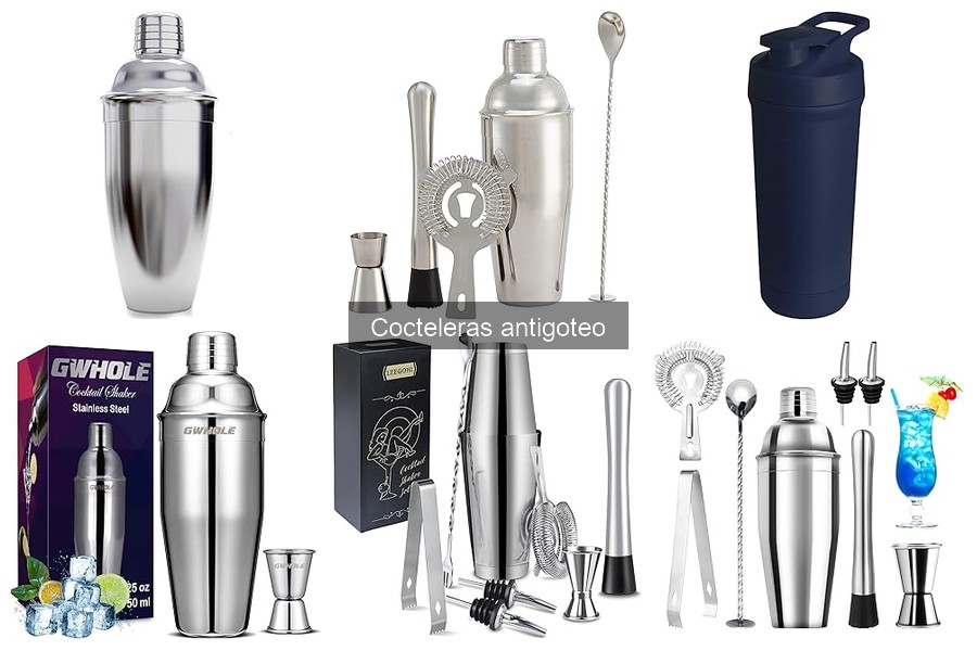 Guía de compra de cocteleras antigoteo para el bar en casa