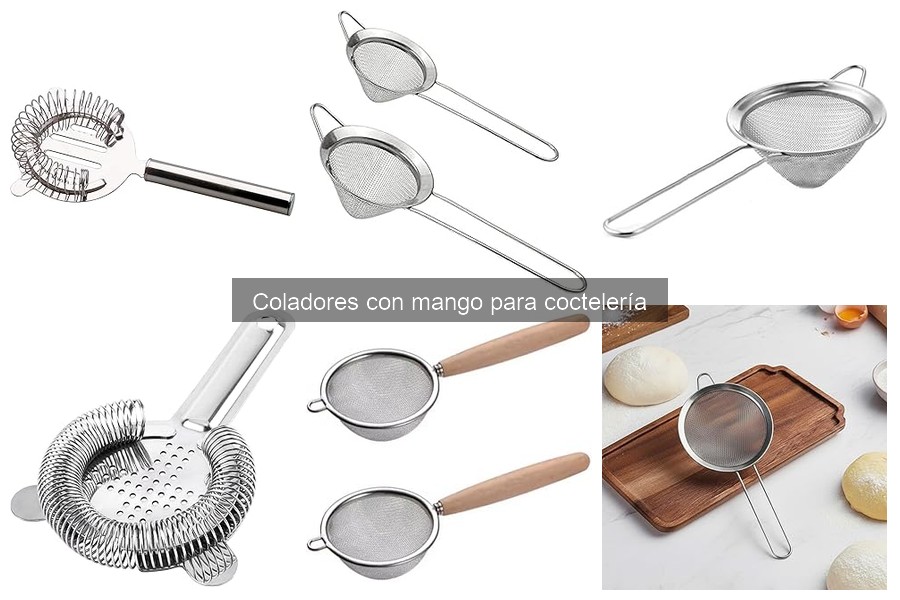 Guía de compra de coladores con mango para coctelería