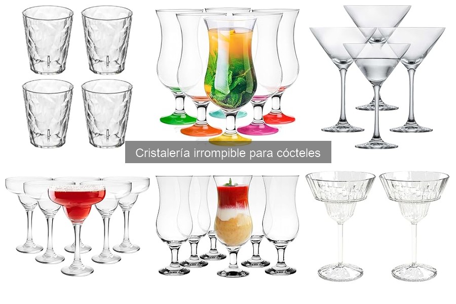 Guía de compra de cristalería irrompible para cócteles