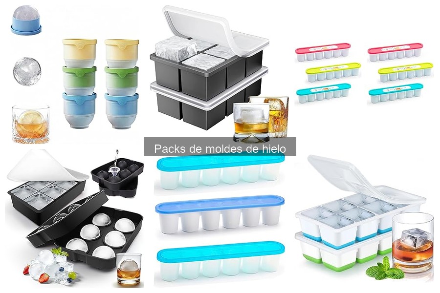 Guía de compra de packs de moldes de hielo para cócteles