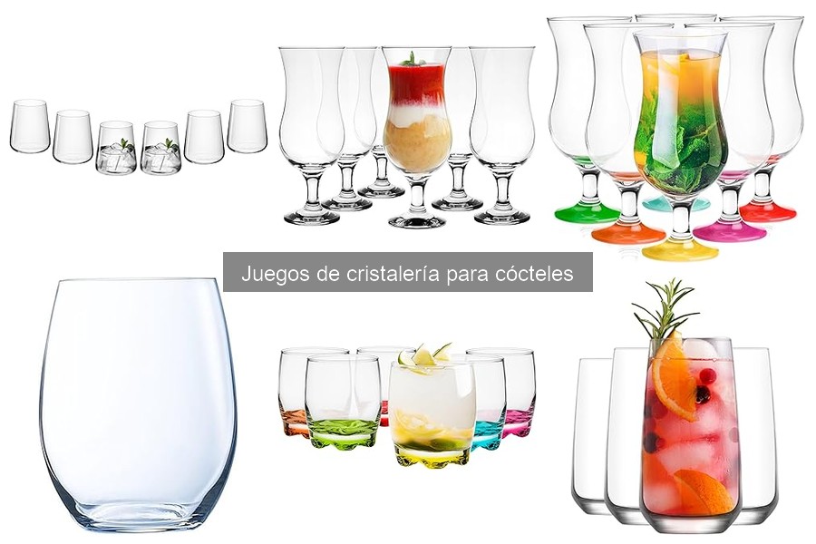 Guía para elegir cristalería según el tipo de cócteles