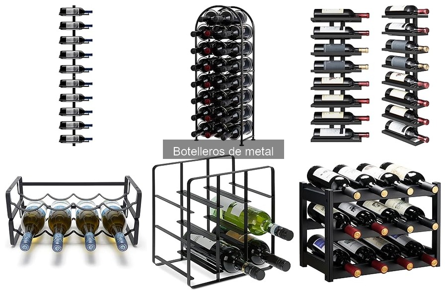 Guía para elegir el mejor botellero de metal para tu hogar