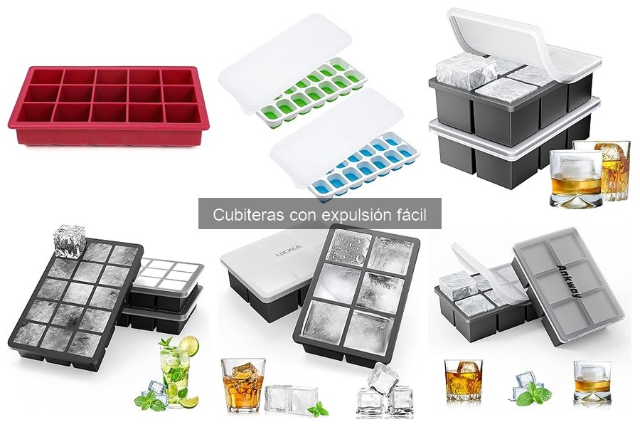 Guía para usar cubiteras con expulsión fácil y obtener hielo perfecto