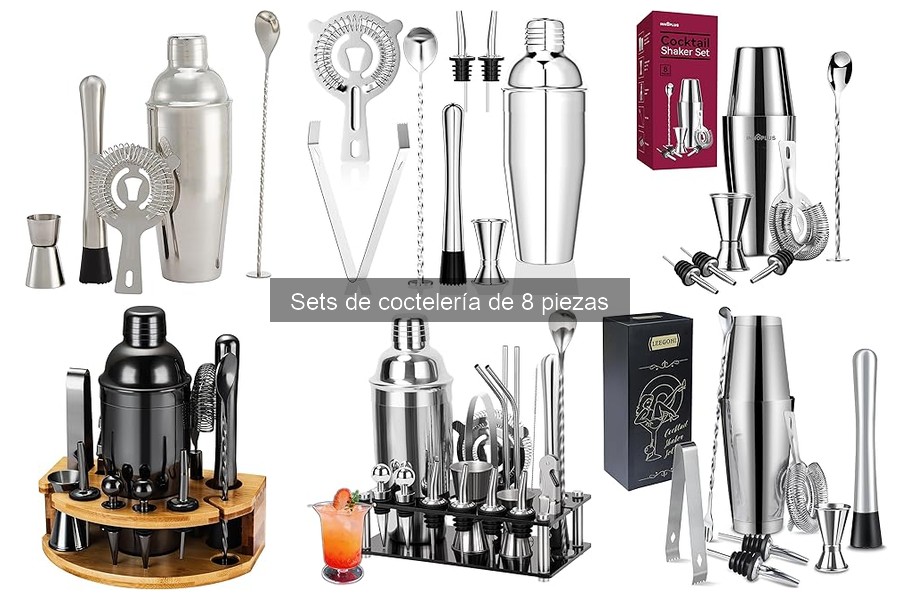 Herramientas Imprescindibles en un Set de Coctelería de 8 Piezas