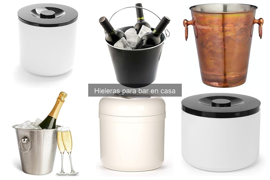 Hieleras ideales para cócteles, cervezas y champán