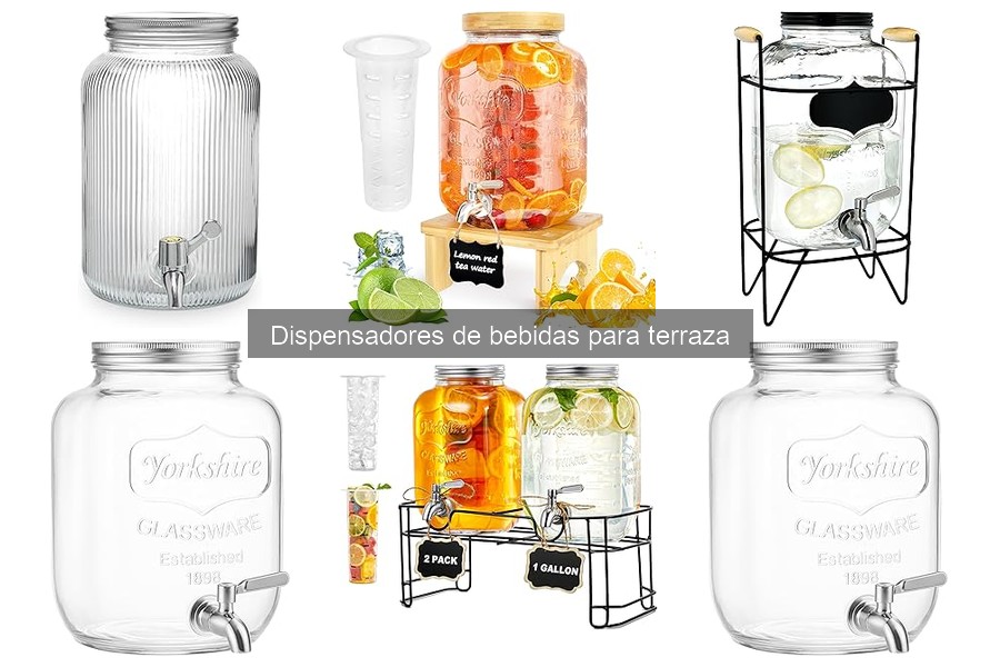 Ideas creativas para decorar tu terraza con dispensadores de bebidas