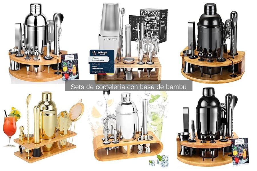 Ideas de cócteles fáciles con set de coctelería de bambú