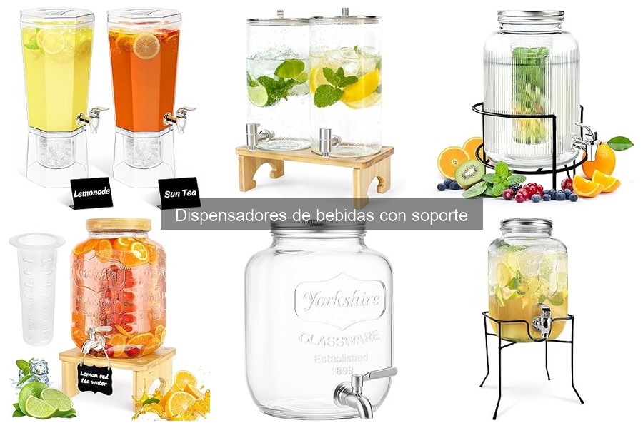 Instala fácilmente un dispensador de bebidas con soporte