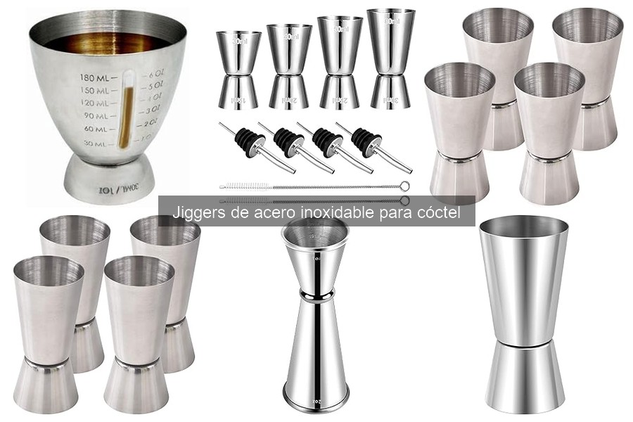 Jiggers de acero inoxidable: Estilos para decorar tu bar en casa
