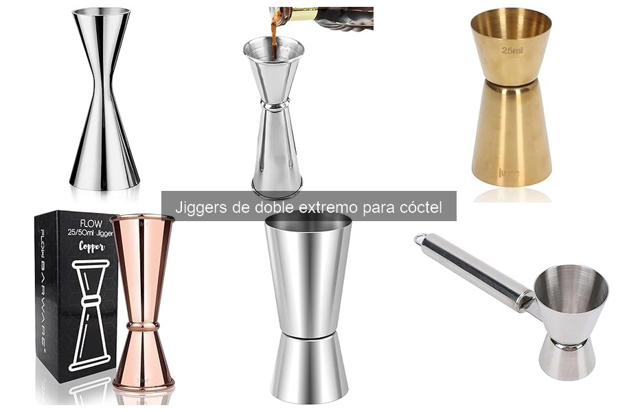 Jiggers de doble extremo recomendados por bartenders profesionales