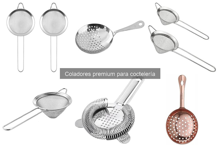 Los mejores materiales para coladores premium de coctelería